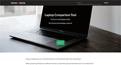 Desktop Screenshot of laptopvslaptop.com